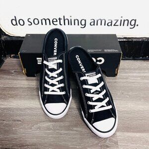 Converse Chuck Taylor All Star Dainty Mule Slip Black Sz 7.5